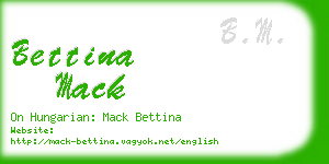 bettina mack business card